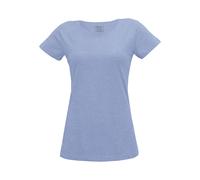 MELA Bio-Damen-T-Shirt blau melange, Gr. XL