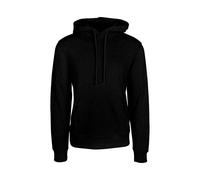MELA Bio-Herren-Hoodie "TICAN" mit aufgesetzten Fronttaschen, schwarz, Gr. L