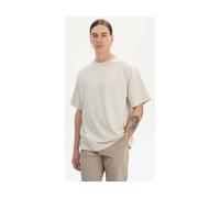MELA Bio-Herren-T-Shirt 'BHAJAN' mit überschnittenen Schultern, birke, Gr. M