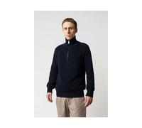MELA Rippstrick Troyer UDAI Pullover Navy Dunkelblau Baumwolle Blau L