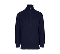 MELA Rippstrick Troyer UDAI Pullover Navy Dunkelblau Baumwolle Nachhaltig Blau M