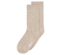 MELA Gerippte Socken 2 Paare aus 100% Bio-Baumwolle BIRKE MELANGE 39-42