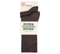 MELA - Gerippte Socken 2er Pack | Nachhaltig mit Fairtrade Cotton, GOTS & Grüner Knopf Zertifizierung (DE/NL/SE/PL, Numerisch, 39, 42, Regular, Regular, dunkelbraun)