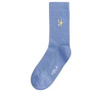 MELA Gerippte Socken Stickerei 1 Paar aus 100% Bio-Baumwolle FORGETMENOT / STARS 35-38