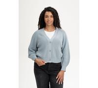MELA Rippstrick Cardigan Style BHUMA aus 100% Bio-Baumwolle CLOUDY BLUE S