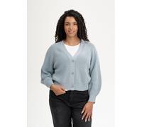 MELA Rippstrick Cardigan Style BHUMA aus 100% Bio-Baumwolle CLOUDY BLUE XL