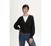 MELA Rippstrick Cardigan Style BHUMA aus 100% Bio-Baumwolle SCHWARZ XS