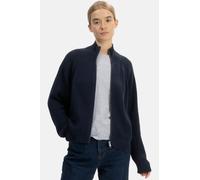 MELA Rippstrick Strickjacke KAMUKA Damen Navy Blau Baumwolle GOTS Organic Blau L