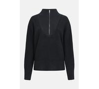 MELA Rippstrick Troyer KIMAYA Damen Schwarz Baumwolle GOTS Organic Schwarz XL
