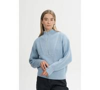 MELA Rippstrick Troyer Style KIMAYA aus 100% Bio-Baumwolle SALTY BLUE MELANGE XS