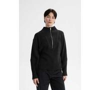 MELA Rippstrick Troyer Style KIMAYA aus 100% Bio-Baumwolle SCHWARZ S