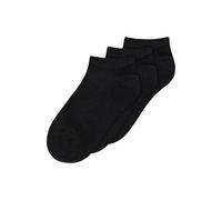 Sneakersocken 3er Pack | von MELA | Fairtrade & GOTS zertifiziert SCHWARZ 35-38