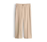 Opus Fashion Damen City Pants Melane Soft - verkürzte Twill-Optik - Soft Oat Größe 40