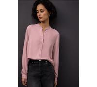 Langarmbluse STREET ONE, Damen, Gr. 46, powder pink meliert, Stoff, 100% Viskose, unifarben, normal normal, Rundhals, Bündchen, Blusen (83244002-46) powder pink meliert