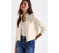 Street One Kurzjacke Melange-Look Damen Gr. 42 Silkstone Weiß