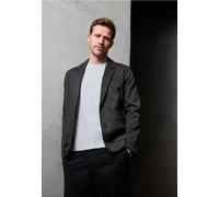 Sakko STREET ONE MEN, Herren, Gr. XXL (46), grau (thunder grau melange), Stoff, Obermaterial: 74% Polyester, 23% Viskose, 3% Elasthan. Futter: 100% Polyester, V-Ausschnitt, abgesteppt, Sakkos Sakko, M