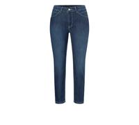 7/8-Jeans MAC "MELANIE 7/8 Summer", Damen, Gr. 40, Länge 27, blau (dunkelblau), Denim/Jeans, Obermaterial: 98% Baumwolle, 2% Elasthan, unifarben, casual, 7/8-Länge, Jeans, mit Stretch (43162741-40) du