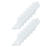 MELAWEAR Bundle Sneaker Socken 12er Pack, Farbe:12 x weiß, Größe:43-46