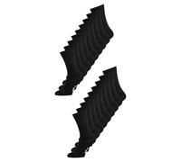 MELAWEAR Bundle Socken Mehrfach Pack, Farbe:20 x schwarz, Größe:35-38