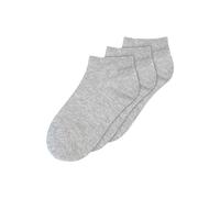 MELAWEAR Sneakersocken 3er Pack (DE/NL/SE/PL, Numerisch, 35, 38, Regular, Kurz, grau-melange)