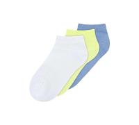 MELAWEAR Sneakersocken 3er Pack (DE/NL/SE/PL, Numerisch, 35, 38, Regular, Kurz, weiß/ginger lemon/forgetmenot)