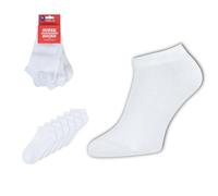 MELA 6er-Pack Bio-Sneaker-Socken, weiß, Gr. 43/46