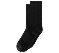 MELAWEAR Socken 2er Pack Basic (DE/NL/SE/PL, Numerisch, 35, 38, Regular, Regular, Schwarz)