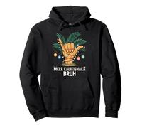 Mele Kaliki Shaka Sign Tropical Christmas Hawaiian Xmas Palm Pullover Hoodie