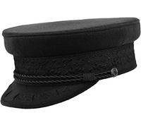 Melegari Cappelleria Matrosenmütze mit Schirm | Wolle und Kaschmirgewebe | Prinz Heinrich Mütze | Polar Explorer | Mann Frau | Herbst/Wintermütze