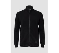 Melierte Sweatjacke mit Ärmeltasche 2XT schwarz 2174176.99W2.2XT