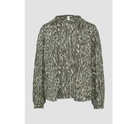 Melierte Viskosebluse im Loose Fit 42 grün|schwarz 2154011.72A0.42