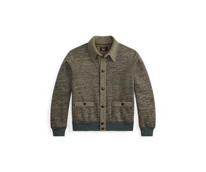 Melierter Cardigan aus Baumwollmischung XXL Grey