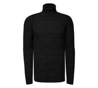 Rollkragenpullover RUSTY NEAL, Herren, Gr. M, schwarz, 70% Polyacryl, 30% Baumwolle, unifarben, normal, hoch geschlossener Ausschnitt, Pullover Rollkragenpullover, in modischem Design (33286129-M) sch