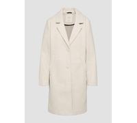 Melierter Mantel mit Reverskragen M Beige