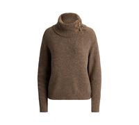 Melierter Rollkragenpullover M Brown