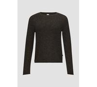 QS Strickpullover mit Raglanärmeln in Mittelbraun, Größe XS