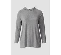 Meliertes Longsleeve aus Stretchjersey mit Kapuze 52 grau 2175575.97W2.52
