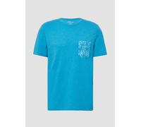 s.Oliver Meliertes T-Shirt aus Baumwollmix mit Artwork