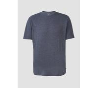 Meliertes T-Shirt mit Layering-Detail am Kragen L blau 2168035.5884.L