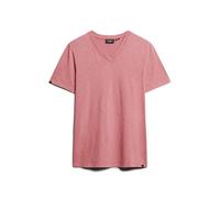 Meliertes T-Shirt mit V-Ausschnitt Superdry Rosa S