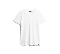 Meliertes T-Shirt mit V-Ausschnitt Superdry Weiß 2XL