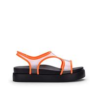Melissa Damen Bikini Platform AD Durchgängies Plateau Sandalen mit Keilabsatz, Orange, 37 EU