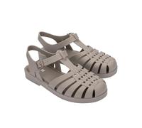 Melissa Possession Jelly Sandal für Damen - Der Original Geleeschuh, Fischer-Sandale mit verstellbarem Riemen und seitlicher Schnalle, Matt Beige, 40 EU