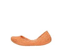 melissa Women's Flow Ad Hood Ballet Flat, Orange, 7.5/8 UK