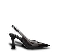 melissa Women's Slingback Heel + Larroude Ad Sandal, Black/White, 2/3.5 UK