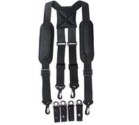 Melo Tough Police Duty Gürtel Hosenträger Taktische Hosenträger Geschirr Strapse - Schwarz - Einheitsgröße