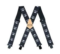 MELOTOUGH Herren-Hosenträger, verstellbar, elastisch, X-Form mit starken Clips, strapazierfähig, L