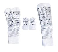 melovely 3er Partnerlook-Socken-Set für Mama, Papa und Baby - Mama me & Papa me & Mini me - Kuschel-Socken aus Bambus - Leicht und atmungsaktiv - Onesize - Geschenk zur Geburt