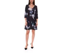 melrose Damen Mini-Kleid mit Allover-Blumendruck Kurzarm 20539817 Schwarz/Bunt 40