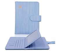 Melsbrinna RFID-Reisepasshülle für Damen/Herren, niedliche Reisepasshülle, RFID-blockierende Kartenfächer, RFID-Reisepasshülle/Reisebrieftasche, Reisepasshülle, Blau4, Schlank und funktional